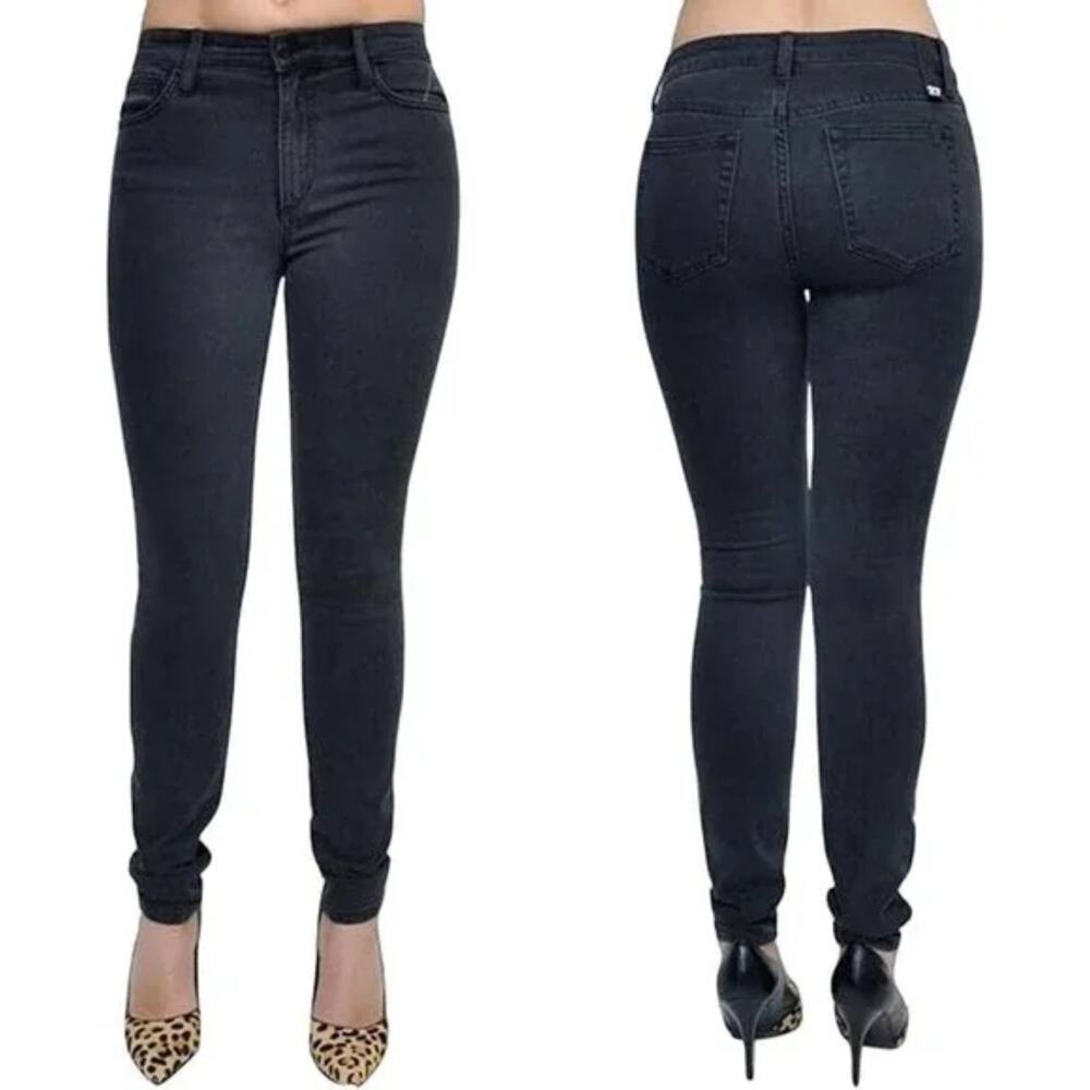 Joe's Jeans High Rise Skinny Stretch Denim Pants Trousers In Dori Gray Size 26